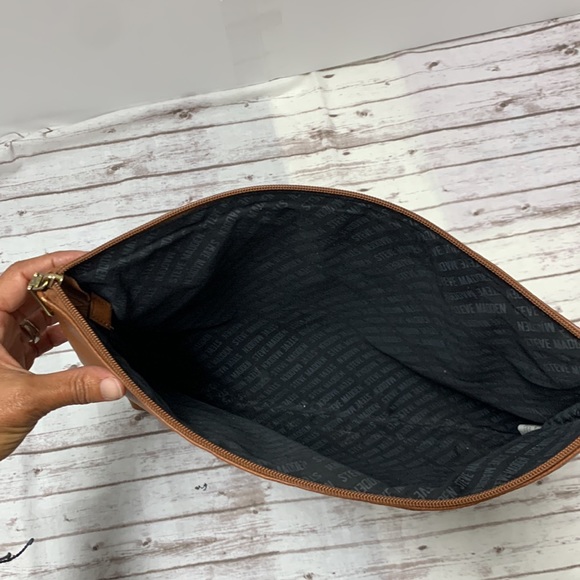 Steve Madden brown clutch - Picture 2 of 6